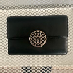 Coach Black Leather Women’s Wallet Authentic